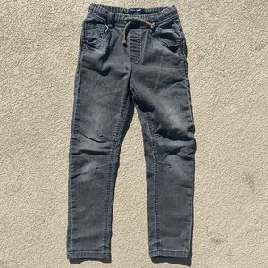 Next Direct Gray 5 pocket pull on jeans 5-6 years